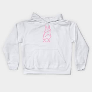 Bat Boys Logo - Pink Kids Hoodie